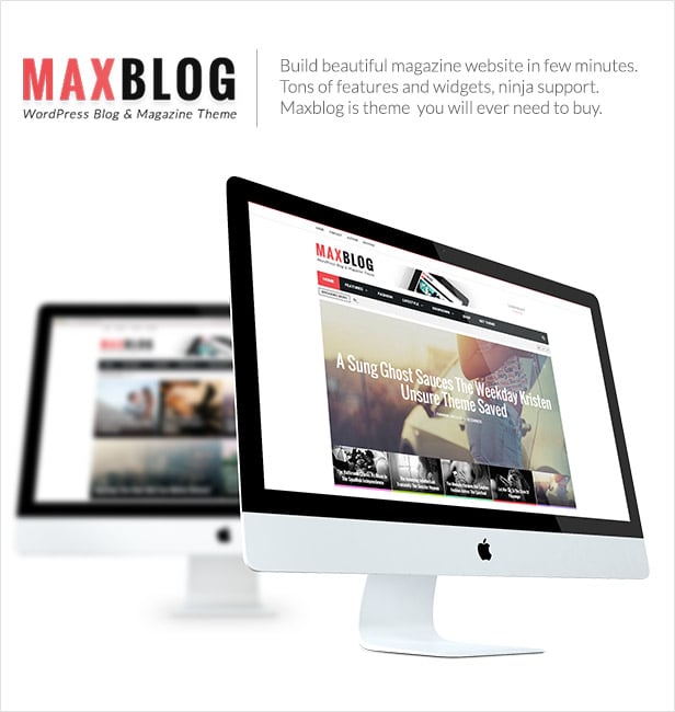 MaxBlog - Flat News Magazine Blog WP - 1