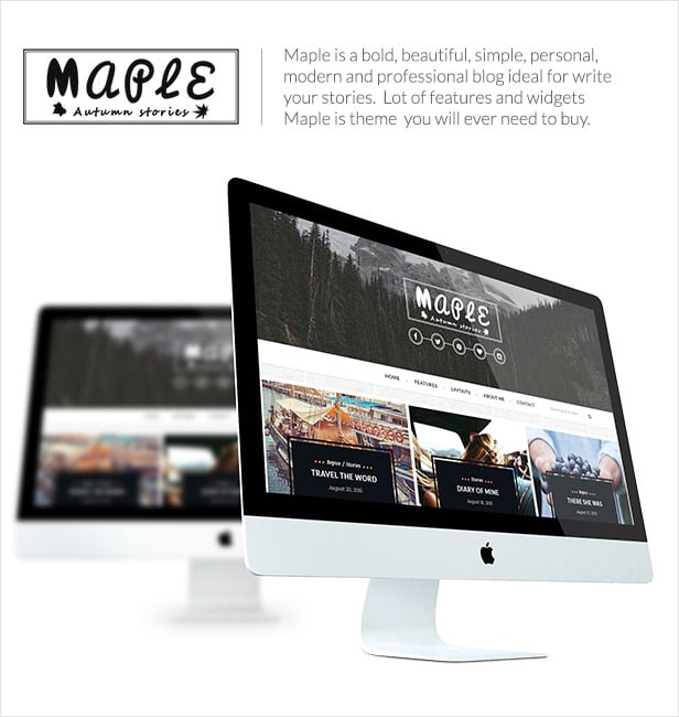 Maple - Tema Responsivo de WordPress para Blog - 2